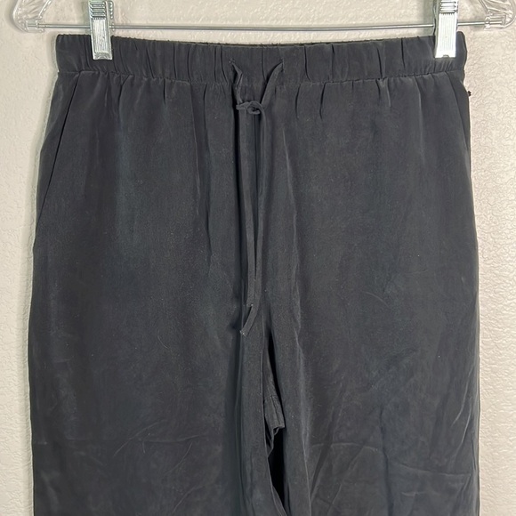 L’Agence Black Silk Crop Pants Size S - Picture 3 of 7